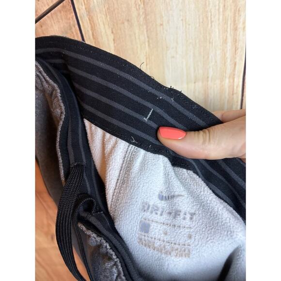 Nike Boy's Straight Leg Athletic Pants Drawstring Waist Pockets Gray Size L - Picture 4 of 8